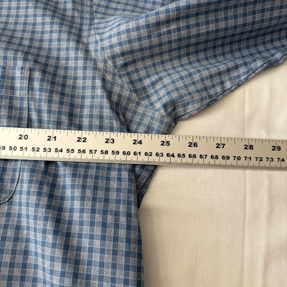 Joseph Abboud Men's Long‎ Sleeve Mini Check Button Up Shirt Blue Size X-Large - Picture 8 of 12